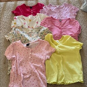 Colorful Ribbed T-Shirts Set